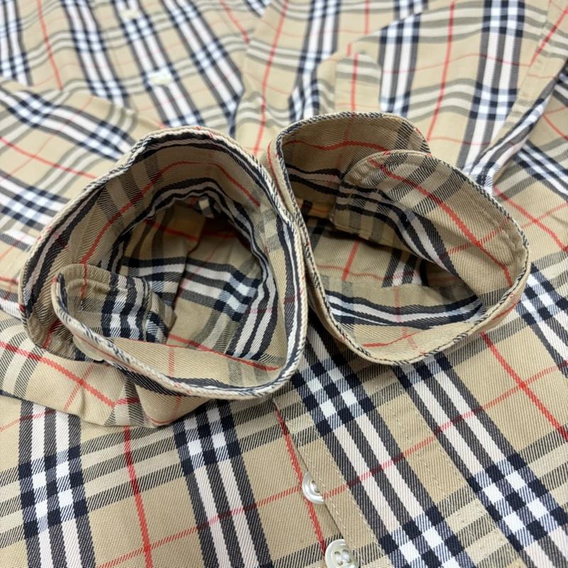 バーバリー BURBERRY シャツ、ブラウス 長袖 90s バーバリーズ 長袖 ノバチェック ボタンダウン シャツ ロゴ 刺繍 ヴィンテージ ロンドン L チェック ベージュ / ベージュ / beige メンズ USED 古着 中古 50168620