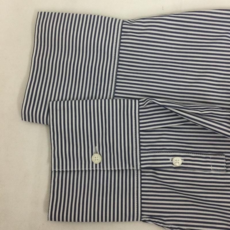 ラコステ LACOSTE シャツ、ブラウス 長袖 lacoste CF4741 ボリュームスリーブ ストライプクロップド 長袖シャツ 38 ストライプ 青 / ブルー / blue レディース USED 古着 中古 50168624