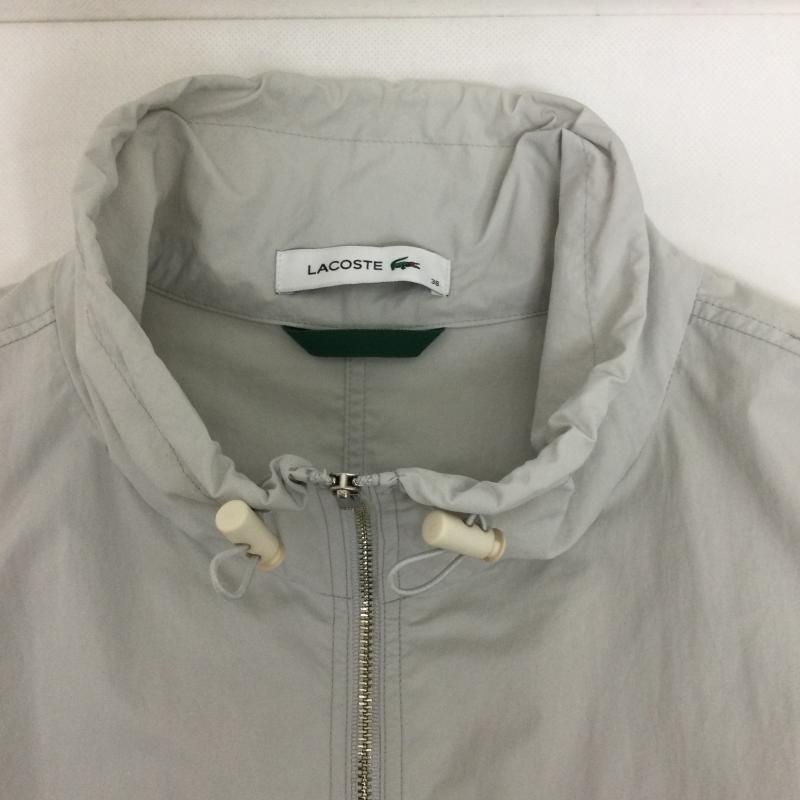 ラコステ LACOSTE ジャケット、上着 ジャンパー、ブルゾン lacoste BF017J ショート&ワイドスタンドカラーブルゾン 38 無地 灰 / グレー / gray レディース USED 古着 中古 50168634