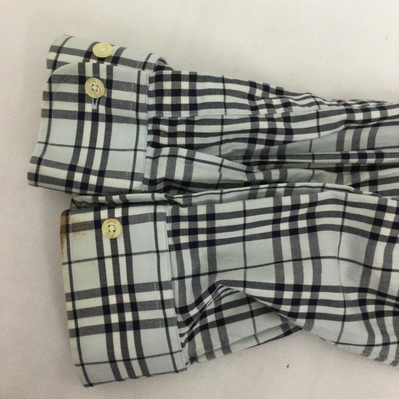 バーバリー BURBERRY シャツ、ブラウス 長袖 burberry 長袖シャツ SMS-001-05　チェック　コットン L チェック 青 / ブルー / blue メンズ USED 古着 中古 50168635