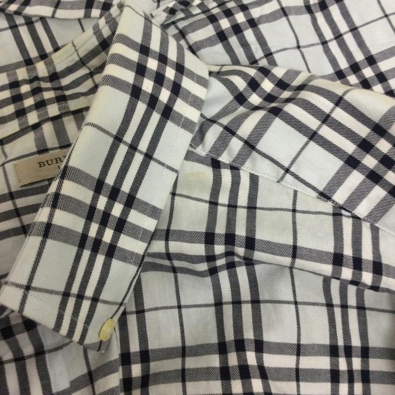 バーバリー BURBERRY シャツ、ブラウス 長袖 burberry 長袖シャツ SMS-001-05　チェック　コットン L チェック 青 / ブルー / blue メンズ USED 古着 中古 50168635