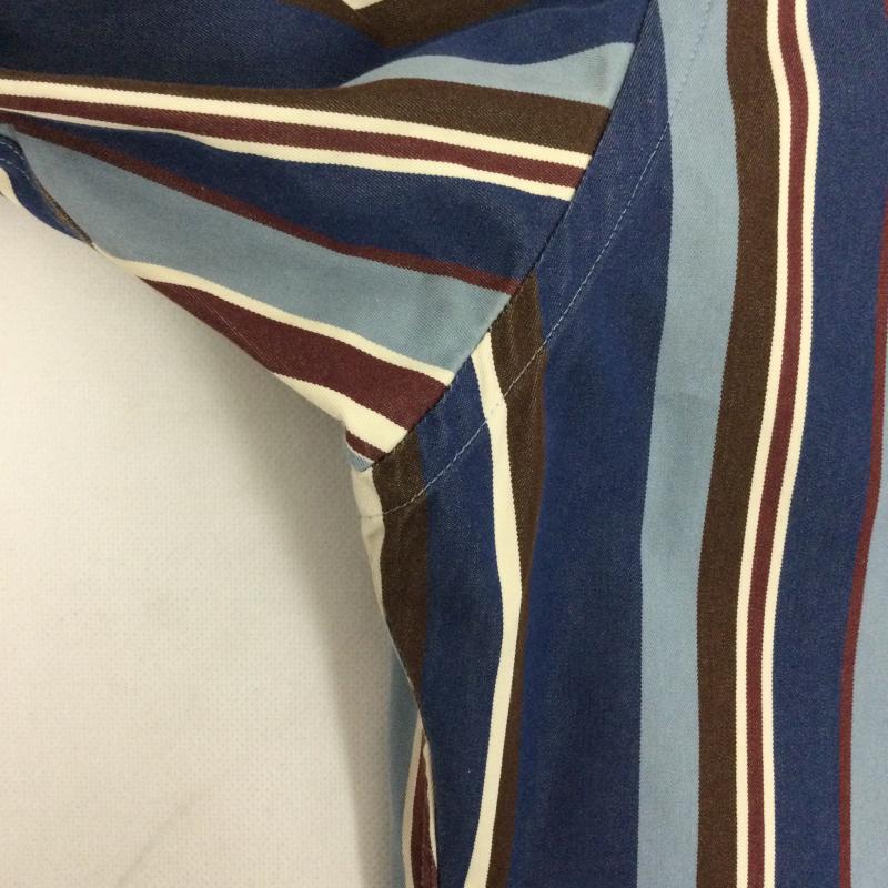 バーバリーブラックレーベル BURBERRY BLACK LABEL シャツ、ブラウス 長袖 BURBERRY BLACK LABEL 長袖シャツ コットン ストライプ BMW89-304-27 3 ストライプ 紺 / ネイビー / navy X 青 / ブルー / blue メンズ USED 古着 中古 50168636