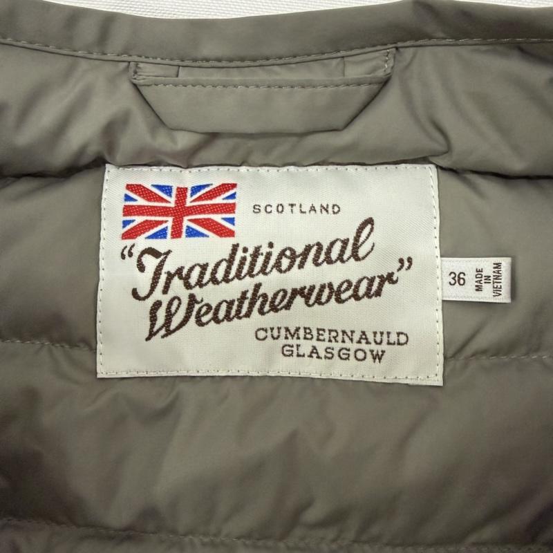トラディショナルウェザーウェア Traditional Weatherwear ジャケット、上着 ダウンジャケット 21AW ARKLEY LONG DOWN PA ノーカラーロングダウンジャケット パッカブル グレー 36 36 無地 灰 / グレー / gray レディース USED 古着 中古 50168639