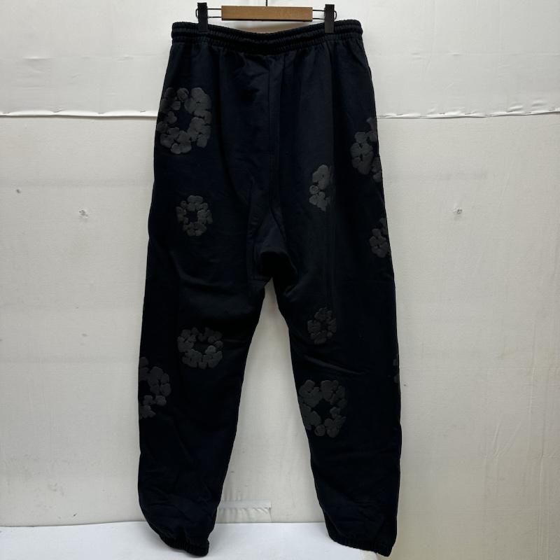デニムティアーズ DENIM TEARS パンツ ワークパンツ、ペインターパンツ 花柄 コットンリース スウェット パンツ XXL 黒 / ブラック / black メンズ USED 古着 中古 50168643