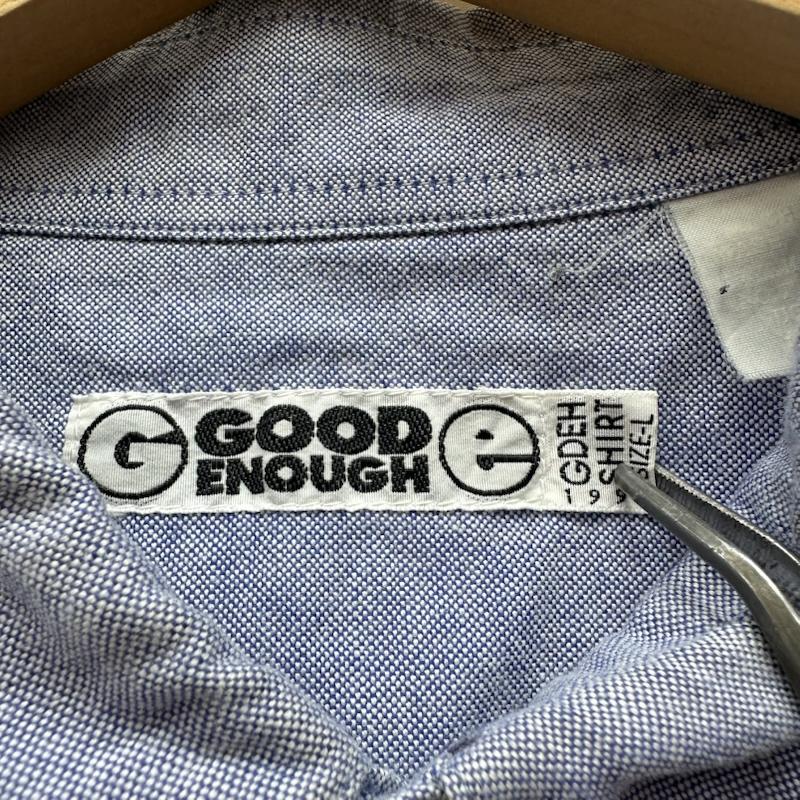 グッドイナフ GOODENOUGH シャツ、ブラウス 長袖 90s 裏原 シャンブレー シャツ L 水色 / ライトブルー / メンズ USED 古着 中古 50168646