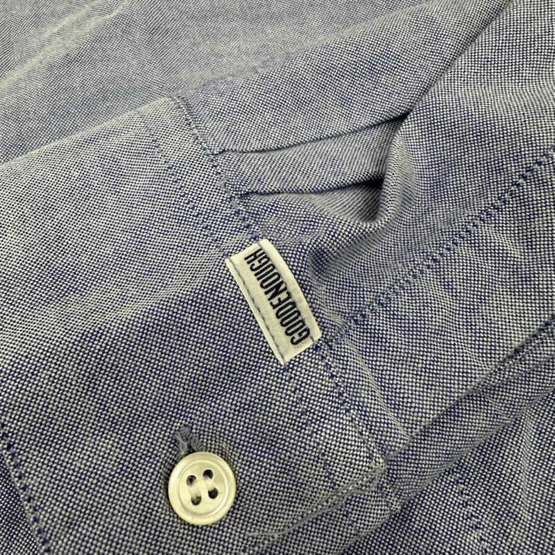 グッドイナフ GOODENOUGH シャツ、ブラウス 長袖 90s 裏原 シャンブレー シャツ L 水色 / ライトブルー / メンズ USED 古着 中古 50168646