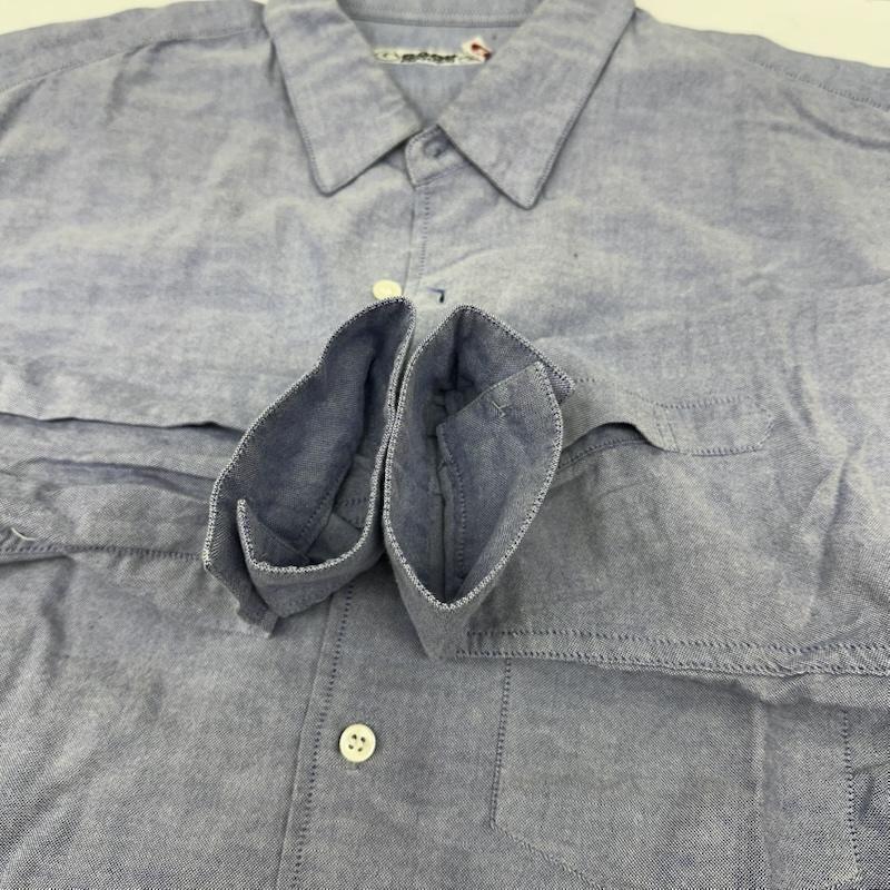 グッドイナフ GOODENOUGH シャツ、ブラウス 長袖 90s 裏原 シャンブレー シャツ L 水色 / ライトブルー / メンズ USED 古着 中古 50168646
