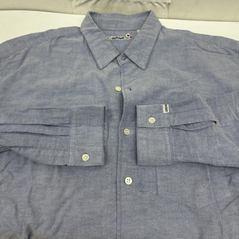 グッドイナフ GOODENOUGH シャツ、ブラウス 長袖 90s 裏原 シャンブレー シャツ L 水色 / ライトブルー / メンズ USED 古着 中古 50168646