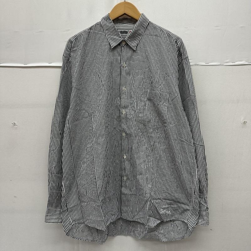 グッドイナフ GOODENOUGH シャツ、ブラウス 長袖 90s 裏原 ストライプ シャツ L 黒 / ブラック / black X 白 / ホワイト / white メンズ USED 古着 中古 50168647