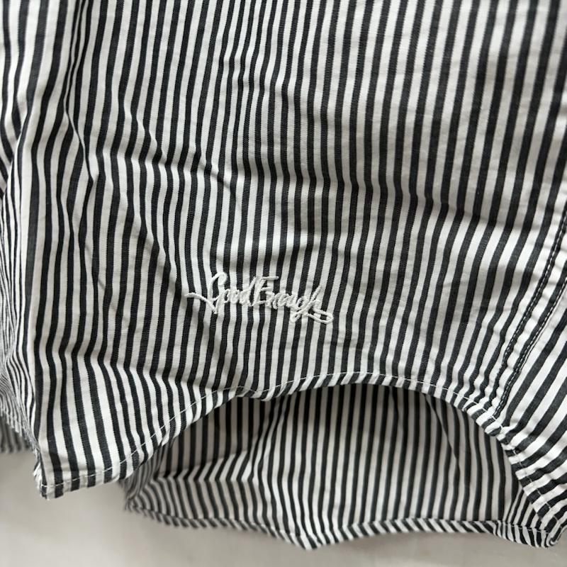 グッドイナフ GOODENOUGH シャツ、ブラウス 長袖 90s 裏原 ストライプ シャツ L 黒 / ブラック / black X 白 / ホワイト / white メンズ USED 古着 中古 50168647