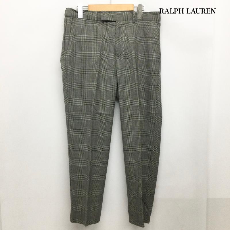 アールエルエックスラルフローレン RLXRALPHLAUREN パンツ スラックス RLX 4674-3675 グレンチェック　ノータック　スラックス 32インチ チェック 灰 / グレー / gray メンズ USED 古着 中古 50168648