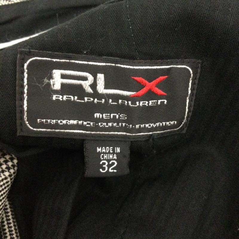 アールエルエックスラルフローレン RLXRALPHLAUREN パンツ スラックス RLX 4674-3675 グレンチェック　ノータック　スラックス 32インチ チェック 灰 / グレー / gray メンズ USED 古着 中古 50168648