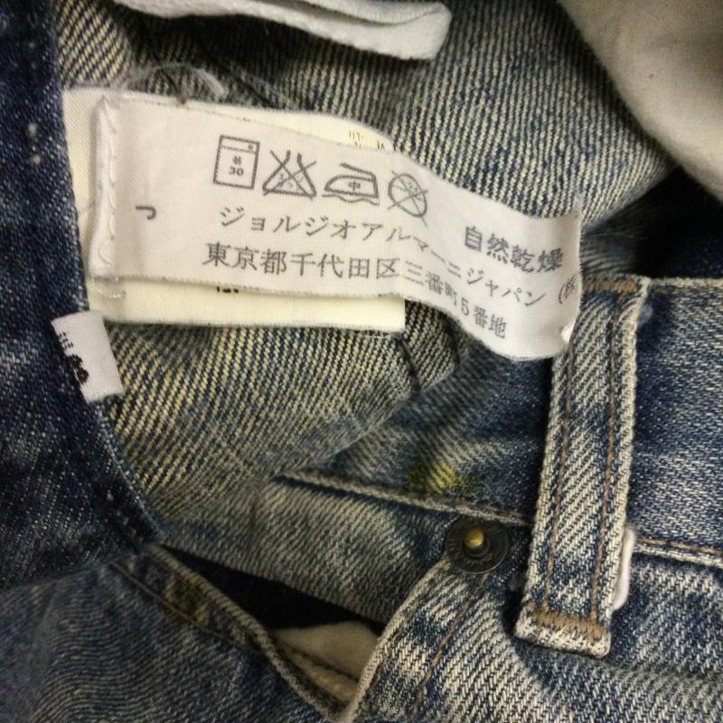 アルマーニ ジーンズ ARMANI JEANS パンツ デニム、ジーンズ armani jeans デニム　ダーメージ　Gパン 33インチ 無地 インディゴ / インディゴ / Indigo メンズ USED 古着 中古 50168649