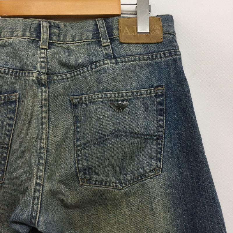 アルマーニ ジーンズ ARMANI JEANS パンツ デニム、ジーンズ armani jeans デニム　ダーメージ　Gパン 33インチ 無地 インディゴ / インディゴ / Indigo メンズ USED 古着 中古 50168649