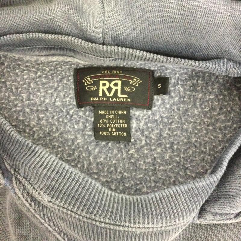 ダブルアールエル RRL パーカー 長袖 RRL パーカー 後つけフード　1ｓｔ　ＤＩＶ－ＲＲＬ S ロゴ、文字 灰 / グレー / gray メンズ USED 古着 中古 50168650