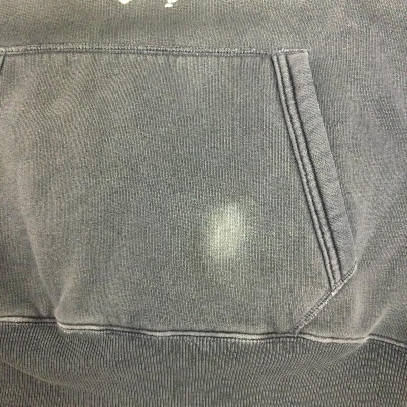 ダブルアールエル RRL パーカー 長袖 RRL パーカー 後つけフード　1ｓｔ　ＤＩＶ－ＲＲＬ S ロゴ、文字 灰 / グレー / gray メンズ USED 古着 中古 50168650
