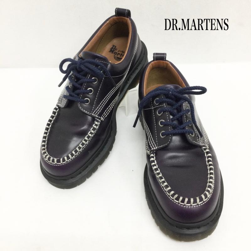 ドクターマーチン Dr.Martens 革靴 革靴 dr.martens LOWELL 4ホール UK：7 紫 / パープル / purple メンズ USED 古着 中古 50168651