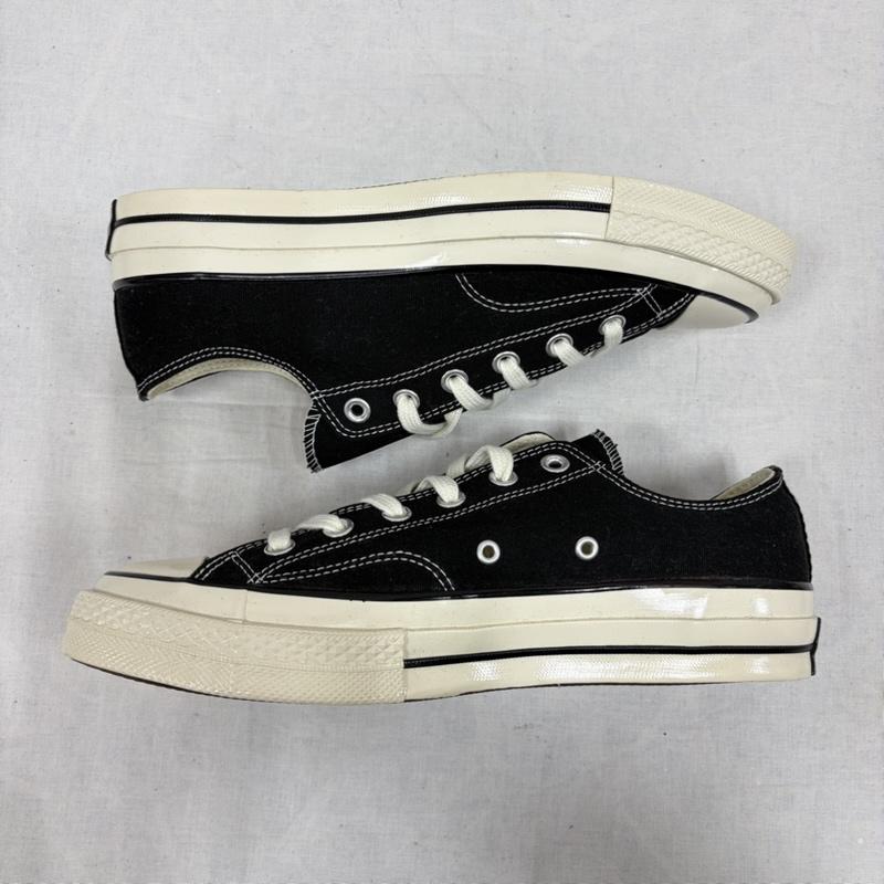 コンバース CONVERSE スニーカー スニーカー ALL STAR オールスター CT70 チャックテイラー ローカット スニーカー 162058C 26.5cm 無地 X ロゴ、文字 黒 / ブラック / black X 白 / ホワイト / white メンズ USED 古着 中古 50168653