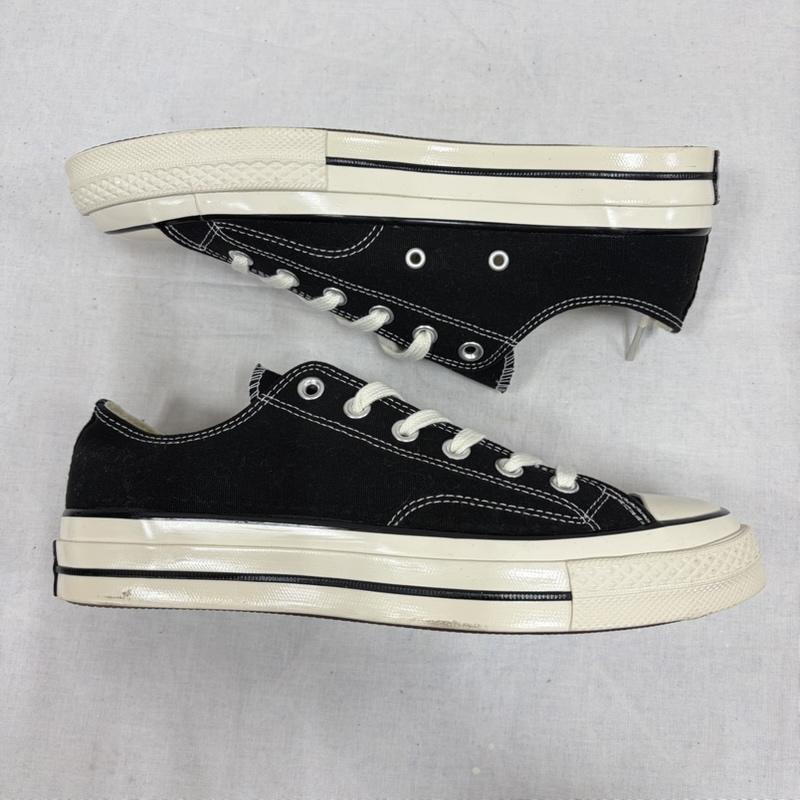 コンバース CONVERSE スニーカー スニーカー ALL STAR オールスター CT70 チャックテイラー ローカット スニーカー 162058C 26.5cm 無地 X ロゴ、文字 黒 / ブラック / black X 白 / ホワイト / white メンズ USED 古着 中古 50168653