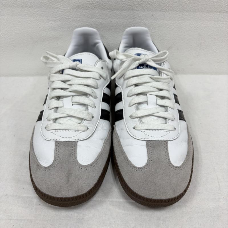 アディダス adidas スニーカー スニーカー SAMBA サンバ B75806 ローカット スニーカー ガムソール ロゴ 26.5cm ロゴ、文字 白 / ホワイト / white X 黒 / ブラック / black X 灰 / グレー / gray メンズ USED 古着 中古 50168654