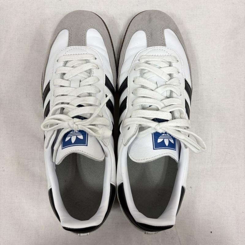 アディダス adidas スニーカー スニーカー SAMBA サンバ B75806 ローカット スニーカー ガムソール ロゴ 26.5cm ロゴ、文字 白 / ホワイト / white X 黒 / ブラック / black X 灰 / グレー / gray メンズ USED 古着 中古 50168654