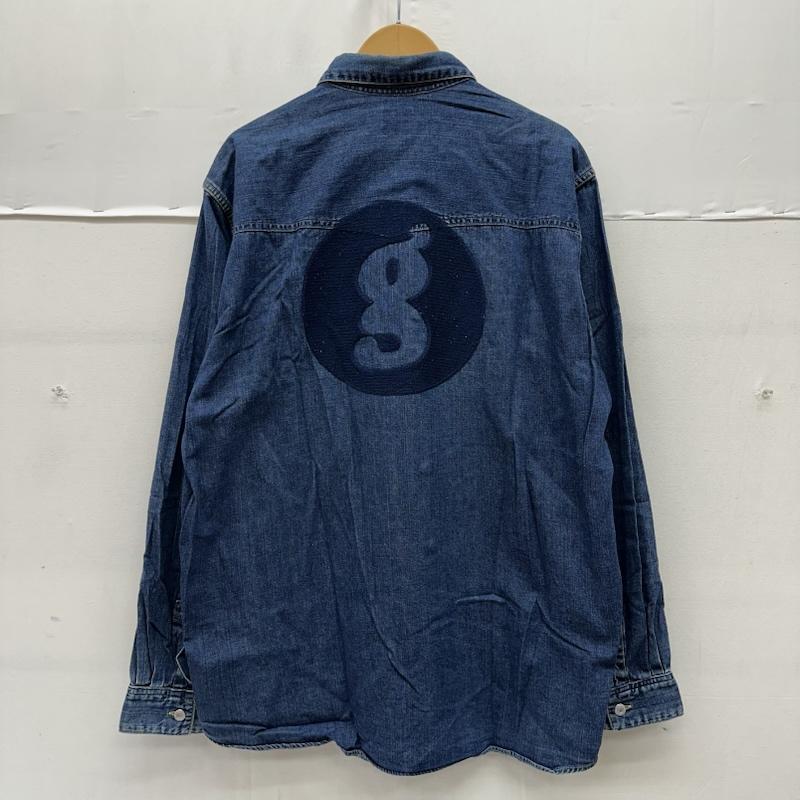 グッドイナフ GOODENOUGH シャツ、ブラウス 長袖 ロゴ 刺繍 デニム ウエスタン シャツ XL インディゴ / インディゴ / Indigo メンズ USED 古着 中古 50168657