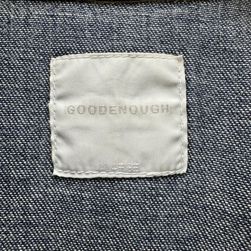 グッドイナフ GOODENOUGH シャツ、ブラウス 長袖 ロゴ 刺繍 デニム ウエスタン シャツ XL インディゴ / インディゴ / Indigo メンズ USED 古着 中古 50168657