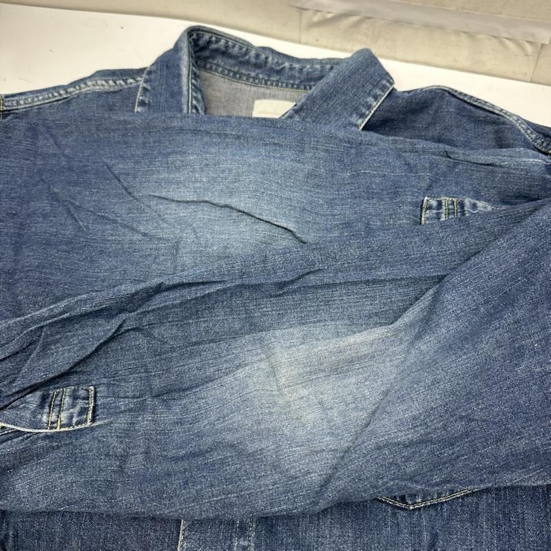 グッドイナフ GOODENOUGH シャツ、ブラウス 長袖 ロゴ 刺繍 デニム ウエスタン シャツ XL インディゴ / インディゴ / Indigo メンズ USED 古着 中古 50168657