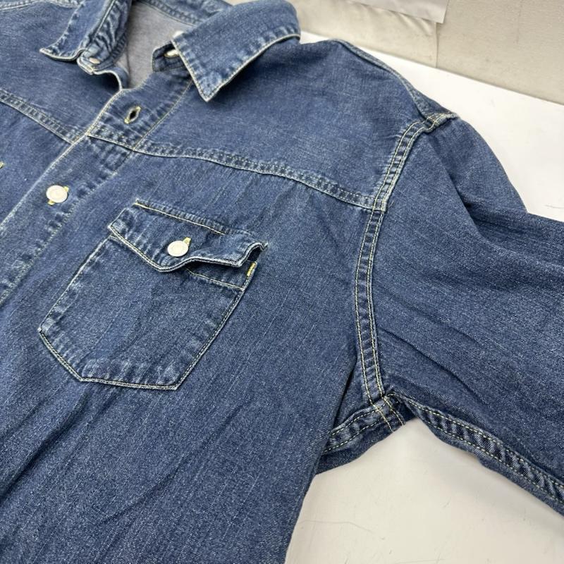 グッドイナフ GOODENOUGH シャツ、ブラウス 長袖 ロゴ 刺繍 デニム ウエスタン シャツ XL インディゴ / インディゴ / Indigo メンズ USED 古着 中古 50168657