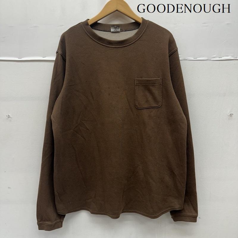 グッドイナフ GOODENOUGH Tシャツ 長袖 02SS ハニカム ポケット ロンT XL 茶 / ブラウン / brown メンズ USED 古着 中古 50168659