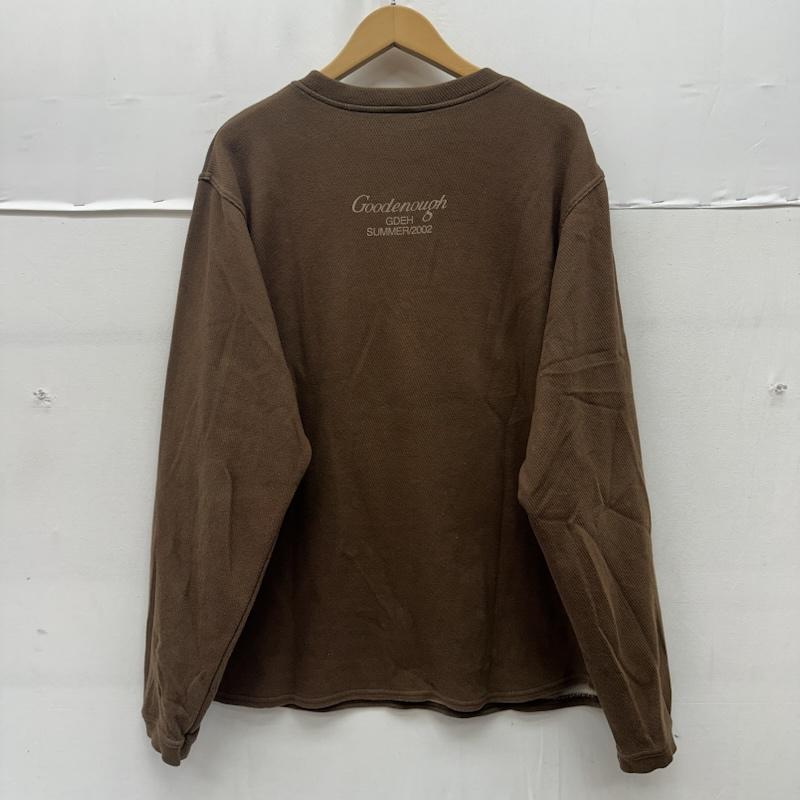 グッドイナフ GOODENOUGH Tシャツ 長袖 02SS ハニカム ポケット ロンT XL 茶 / ブラウン / brown メンズ USED 古着 中古 50168659