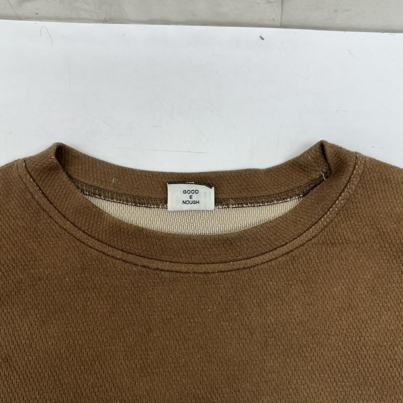 グッドイナフ GOODENOUGH Tシャツ 長袖 02SS ハニカム ポケット ロンT XL 茶 / ブラウン / brown メンズ USED 古着 中古 50168659
