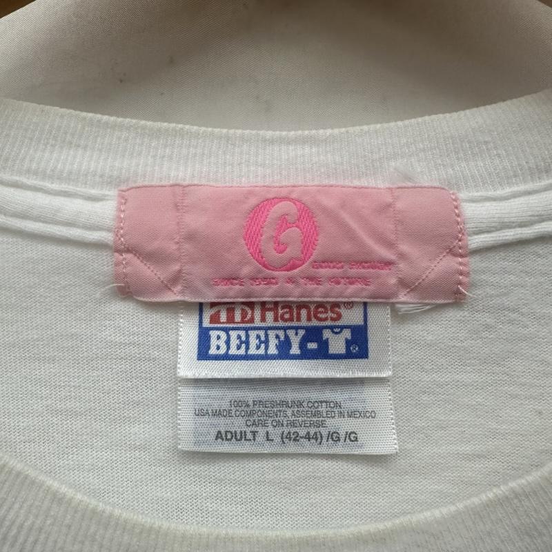 グッドイナフ GOODENOUGH Tシャツ 半袖 90s 00s archive Hanes プリント Tシャツ L 白 / ホワイト / white メンズ USED 古着 中古 50168661