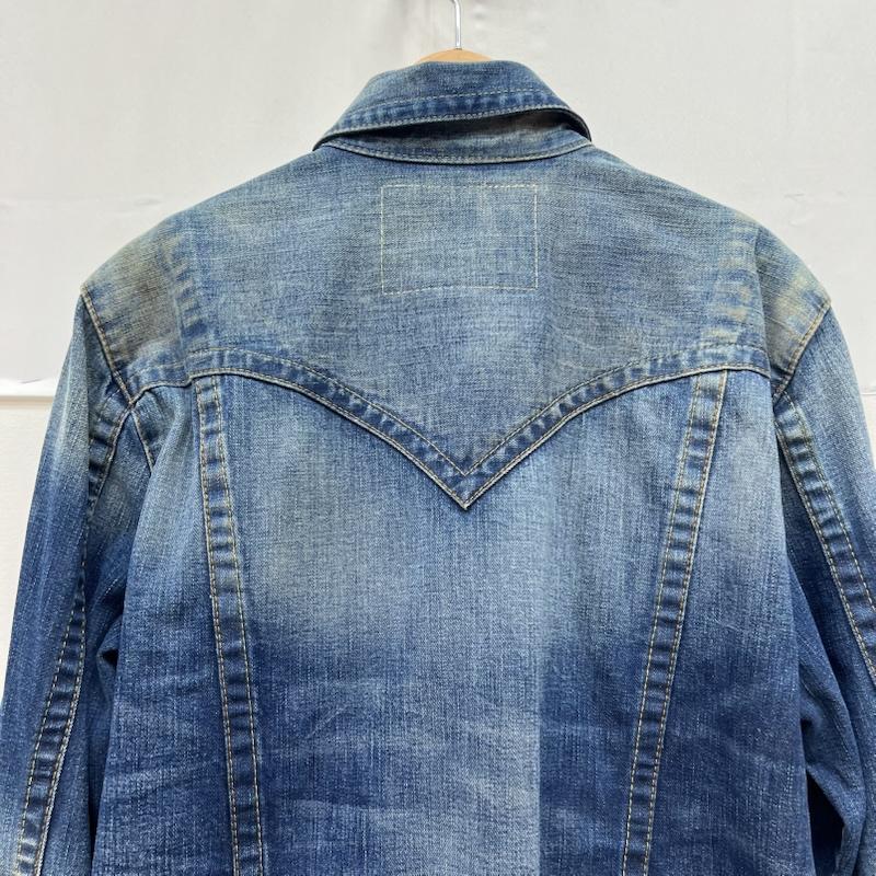 トゥルーレリジョン TRUE RELIGION ジャケット、上着 ジャンパー、ブルゾン JIMMY BGT WESTERN DENIM JACKET デニムジャケット ウエスタン L ダメージ加工 メンズ USED 古着 中古 50168662