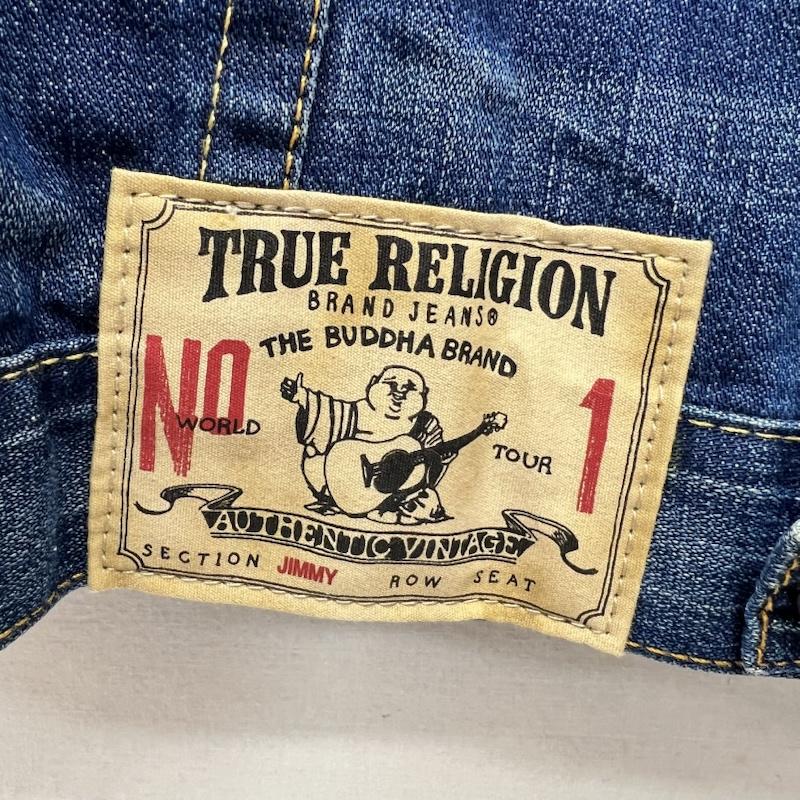 トゥルーレリジョン TRUE RELIGION ジャケット、上着 ジャンパー、ブルゾン JIMMY BGT WESTERN DENIM JACKET デニムジャケット ウエスタン L ダメージ加工 メンズ USED 古着 中古 50168662