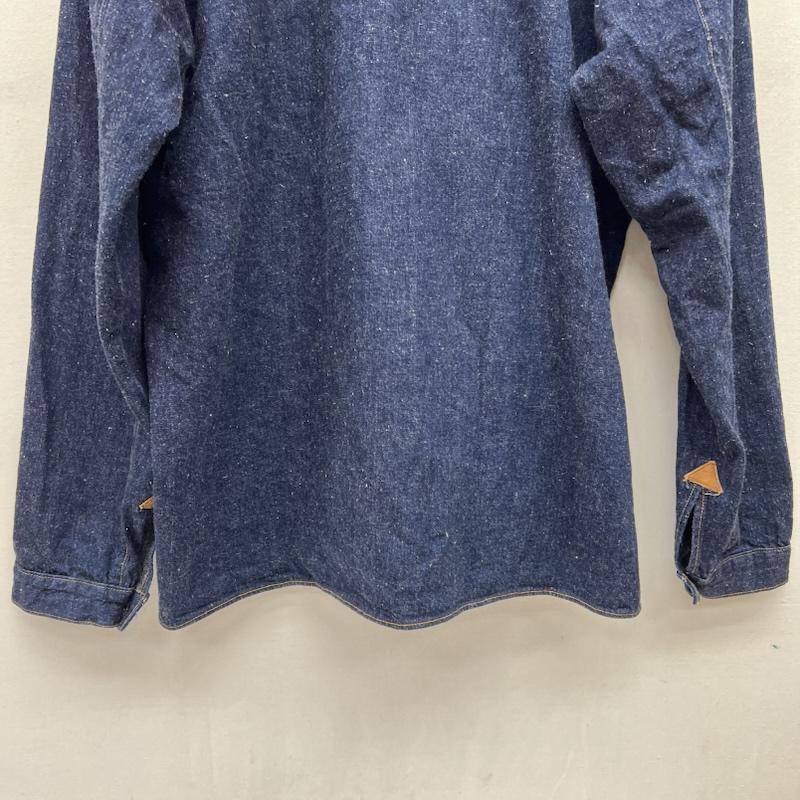 ウエアハウス WAREHOUSE シャツ、ブラウス 長袖 GREENEBAUM OVERALLS 2213 1880 ヘヴィーレザーバウンドジャンパー デニム 42 インディゴ / インディゴ / Indigo メンズ USED 古着 中古 50168663