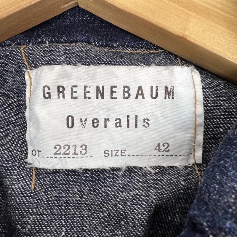 ウエアハウス WAREHOUSE シャツ、ブラウス 長袖 GREENEBAUM OVERALLS 2213 1880 ヘヴィーレザーバウンドジャンパー デニム 42 インディゴ / インディゴ / Indigo メンズ USED 古着 中古 50168663
