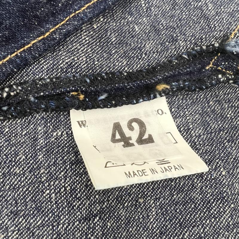 ウエアハウス WAREHOUSE シャツ、ブラウス 長袖 GREENEBAUM OVERALLS 2213 1880 ヘヴィーレザーバウンドジャンパー デニム 42 インディゴ / インディゴ / Indigo メンズ USED 古着 中古 50168663