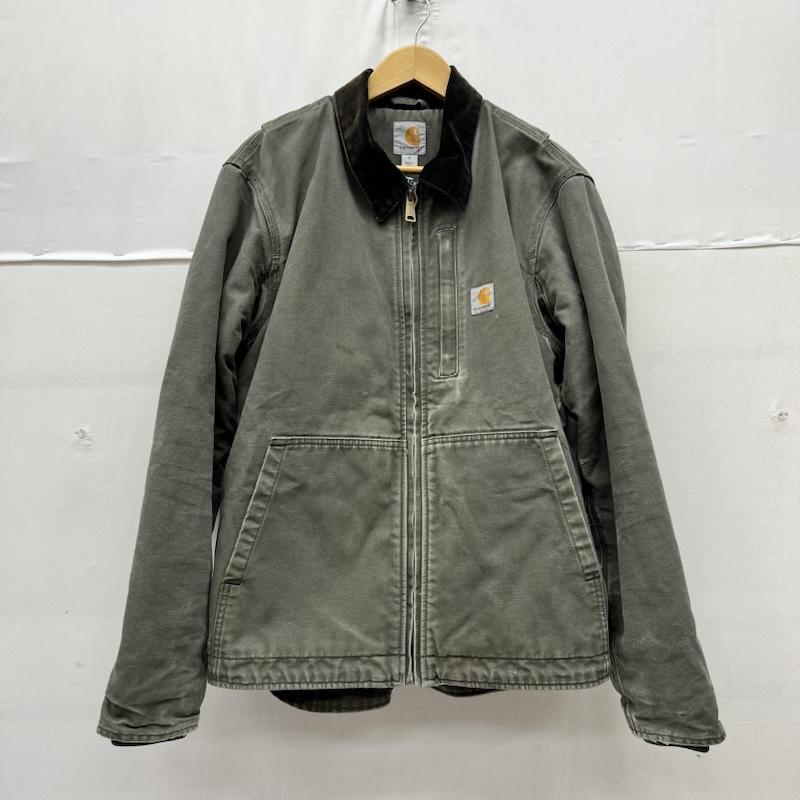 カーハート Carhartt ジャケット、上着 ジャンパー、ブルゾン フルスイング アームストロング ジャケット ワーク モス S メンズ USED 古着 中古 50168665