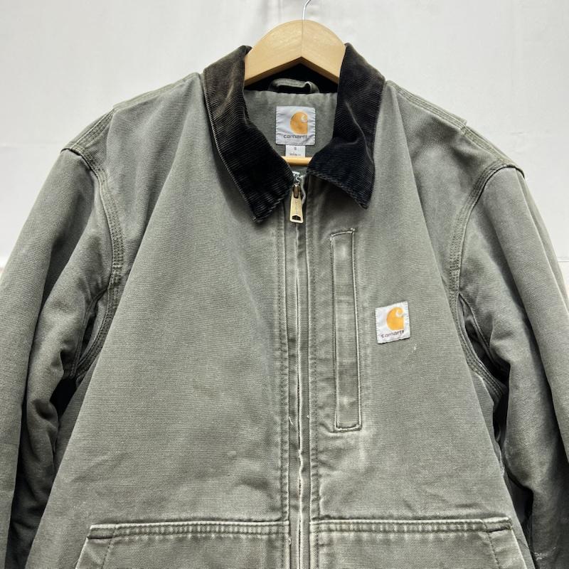 カーハート Carhartt ジャケット、上着 ジャンパー、ブルゾン フルスイング アームストロング ジャケット ワーク モス S メンズ USED 古着 中古 50168665