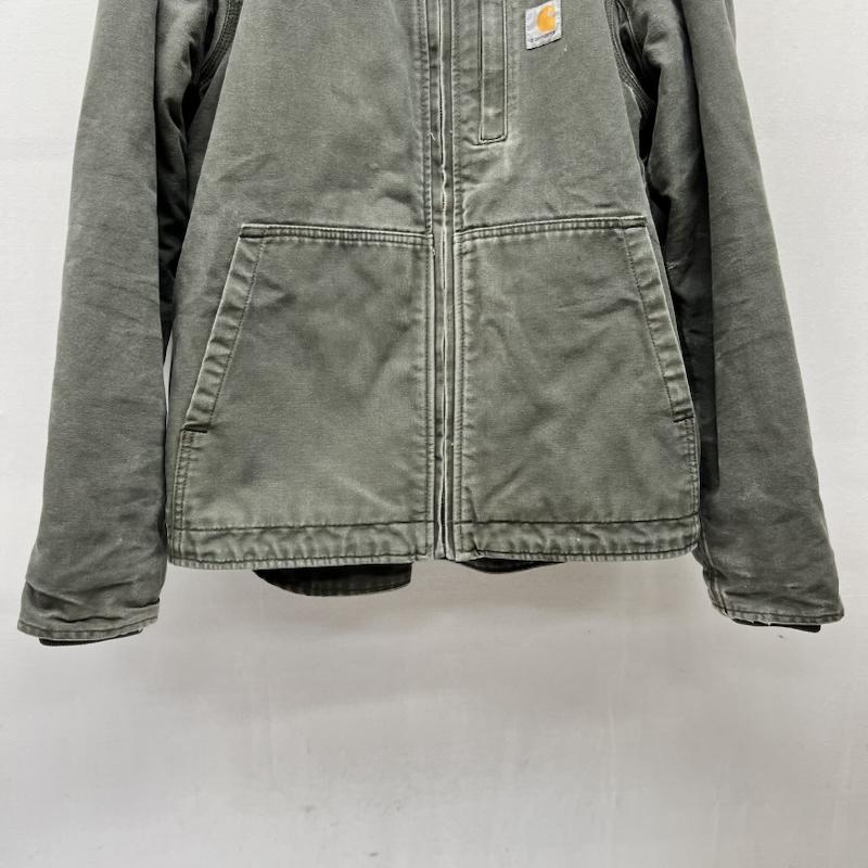カーハート Carhartt ジャケット、上着 ジャンパー、ブルゾン フルスイング アームストロング ジャケット ワーク モス S メンズ USED 古着 中古 50168665