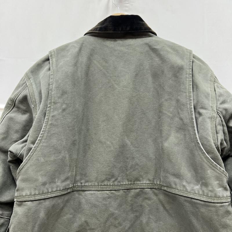 カーハート Carhartt ジャケット、上着 ジャンパー、ブルゾン フルスイング アームストロング ジャケット ワーク モス S メンズ USED 古着 中古 50168665