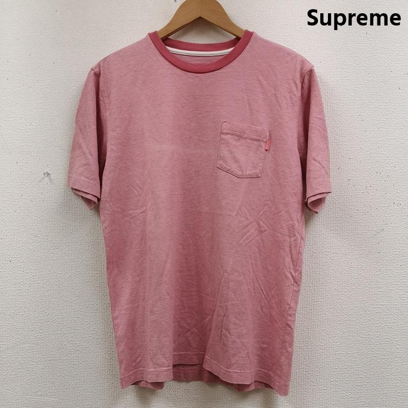 シュプリーム Supreme Tシャツ 半袖 25SS ストライプ ピスネーム ポケット 半袖 Tシャツ S/S TEE S 桃 / ピンク / pink メンズ USED 古着 中古 50168667