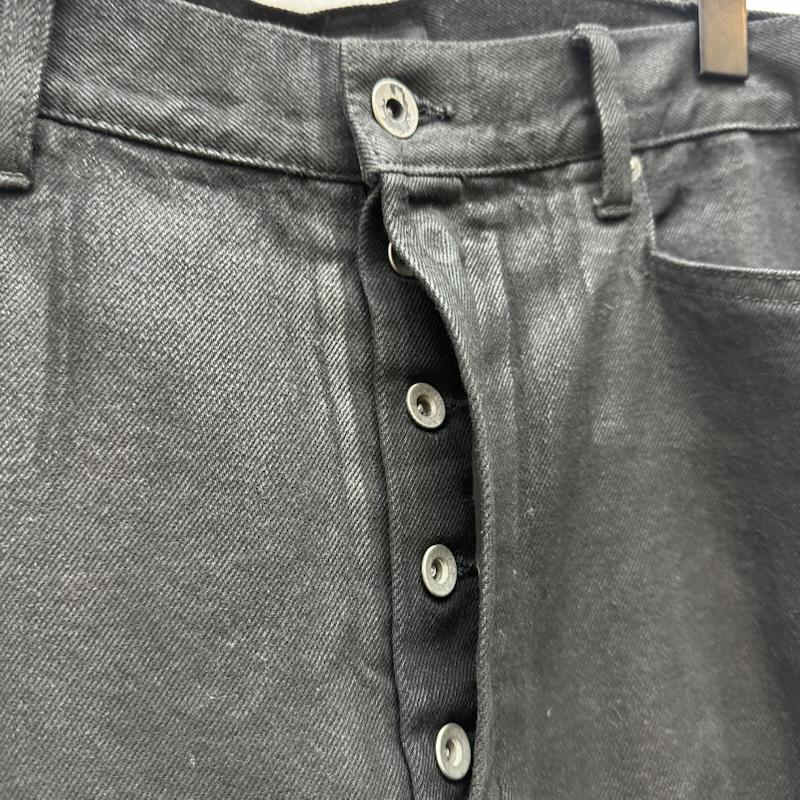 古着 USED パンツ デニム、ジーンズ NO MASS PROD WAXED DENIM JEANS ワックスド デニム ジーンズ XL 黒 / ブラック / black メンズ USED 古着 中古 50168673