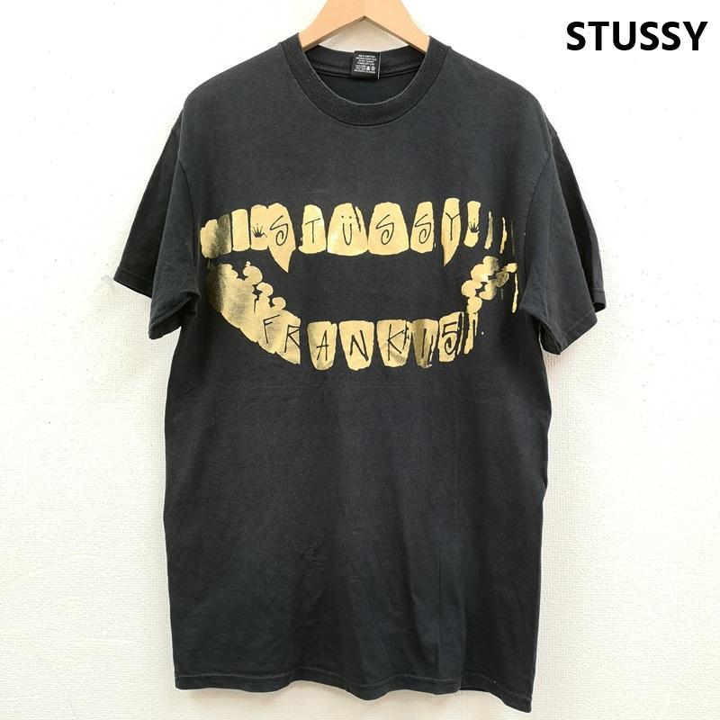 ステューシー STUSSY Tシャツ 半袖 00s メキシコ製 FRANK151 金 グリル 歯 半袖 Tシャツ S/S TEE M 黒 / ブラック / black メンズ USED 古着 中古 50168674