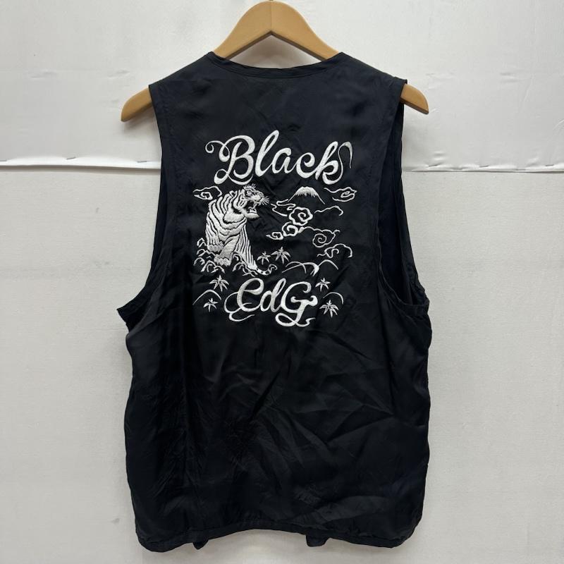ブラックコムデギャルソン BLACK COMME des GARCONS ベスト ベスト 21SS 虎 スカ 刺繍 ベスト 1G-V002 L 黒 / ブラック / black メンズ USED 古着 中古 50168676