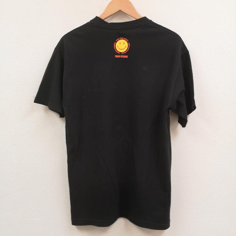 ステューシー STUSSY Tシャツ 半袖 TOWERRECORDS 30周年コラボ NO MUSIC NO LIFE 半袖 Tシャツ S/S TEE M 黒 / ブラック / black メンズ USED 古着 中古 50168678