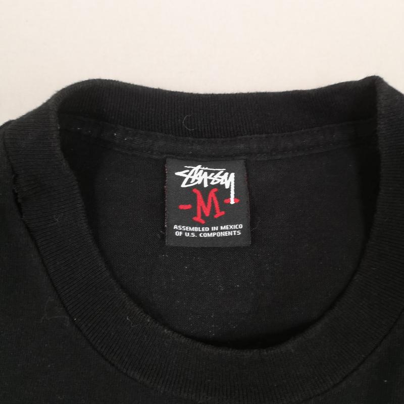 ステューシー STUSSY Tシャツ 半袖 TOWERRECORDS 30周年コラボ NO MUSIC NO LIFE 半袖 Tシャツ S/S TEE M 黒 / ブラック / black メンズ USED 古着 中古 50168678