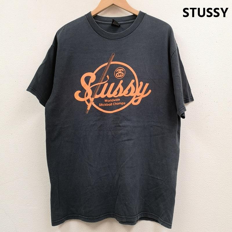 ステューシー STUSSY Tシャツ 半袖 00s メキシコ製 スティックボール グラフィック 半袖 Tシャツ S/S TEE L 紺 / ネイビー / navy メンズ USED 古着 中古 50168679