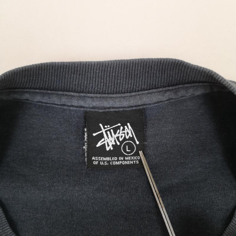 ステューシー STUSSY Tシャツ 半袖 00s メキシコ製 スティックボール グラフィック 半袖 Tシャツ S/S TEE L 紺 / ネイビー / navy メンズ USED 古着 中古 50168679